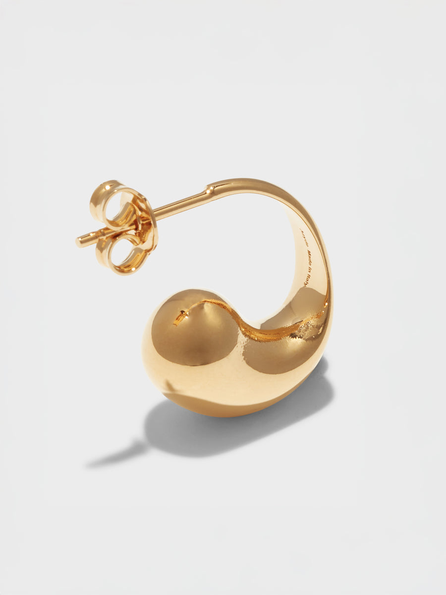 Aeyde | Gus 18kt Gold-Plated Earrings for Women | Luxury Materials | Handmade in Italy | Material Details [x=50,y=50]