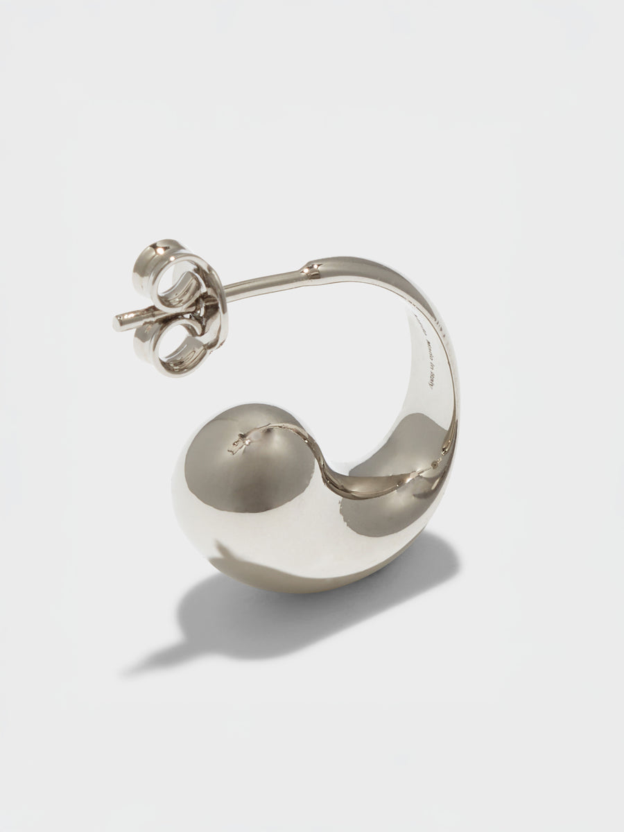Aeyde | Gus Palladium-Plated Earrings for Women | Luxury Materials | Handmade in Italy | Material Details [x=50,y=50]
