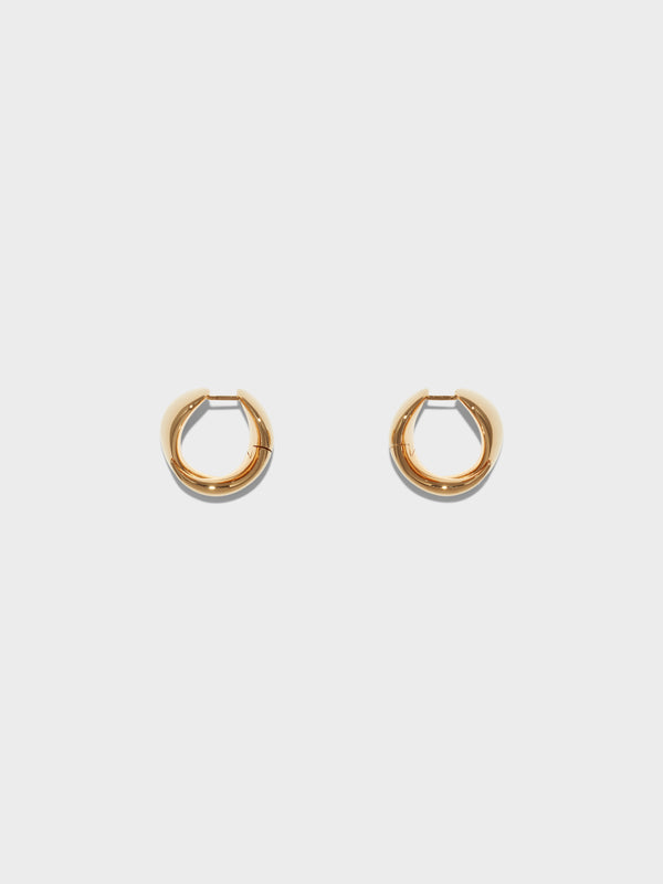 Aeyde | Junior Medium 18kt Gold-Plated Earrings for Women | Luxury Materials | Handmade in Italy [x=50,y=50]