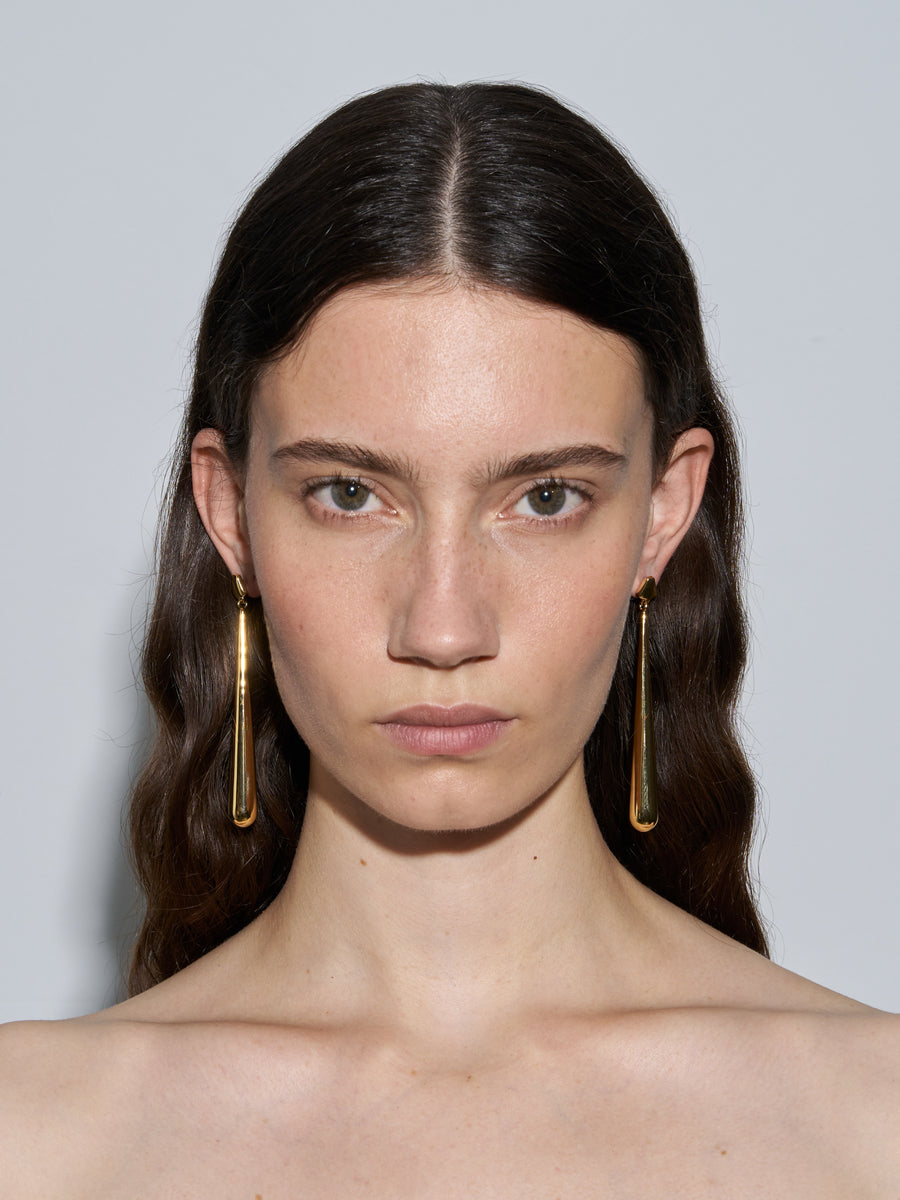Aeyde | Perrin Gold-Plated Earrings for Women | Luxury Materials | Handmade in Italy | How to Style