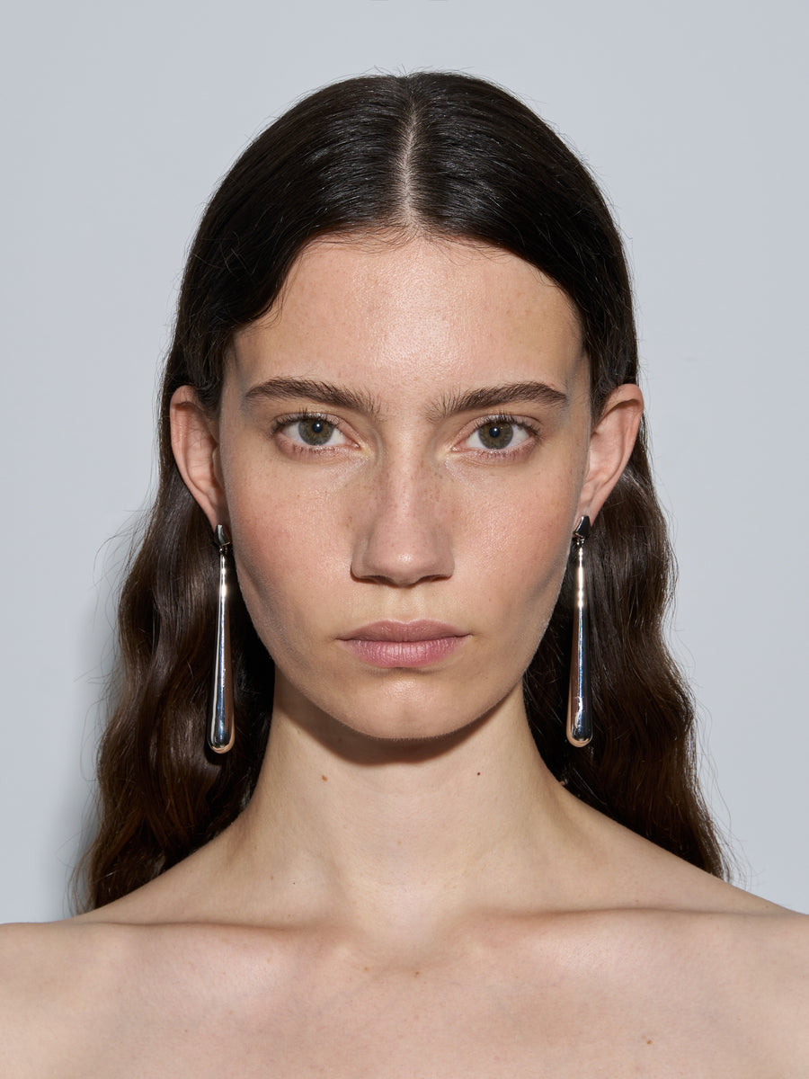 Aeyde | Perrin Palladium-Plated Earrings for Women | Luxury Materials | Handmade in Italy | How to Style