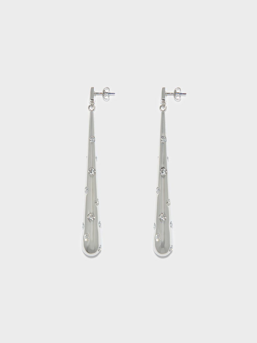 Aeyde | Perrin Palladium-Plated Earrings for Women | Luxury Materials | Handmade in Italy
